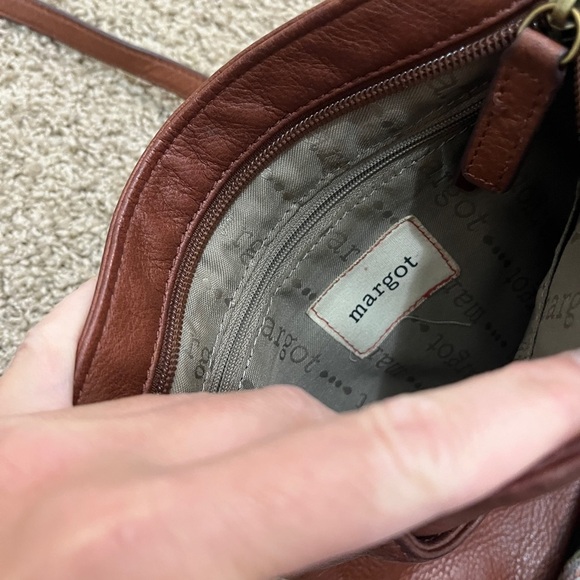 Margot Radley Brown Pebbled Leather Crossbody Bag - Picture 5 of 10